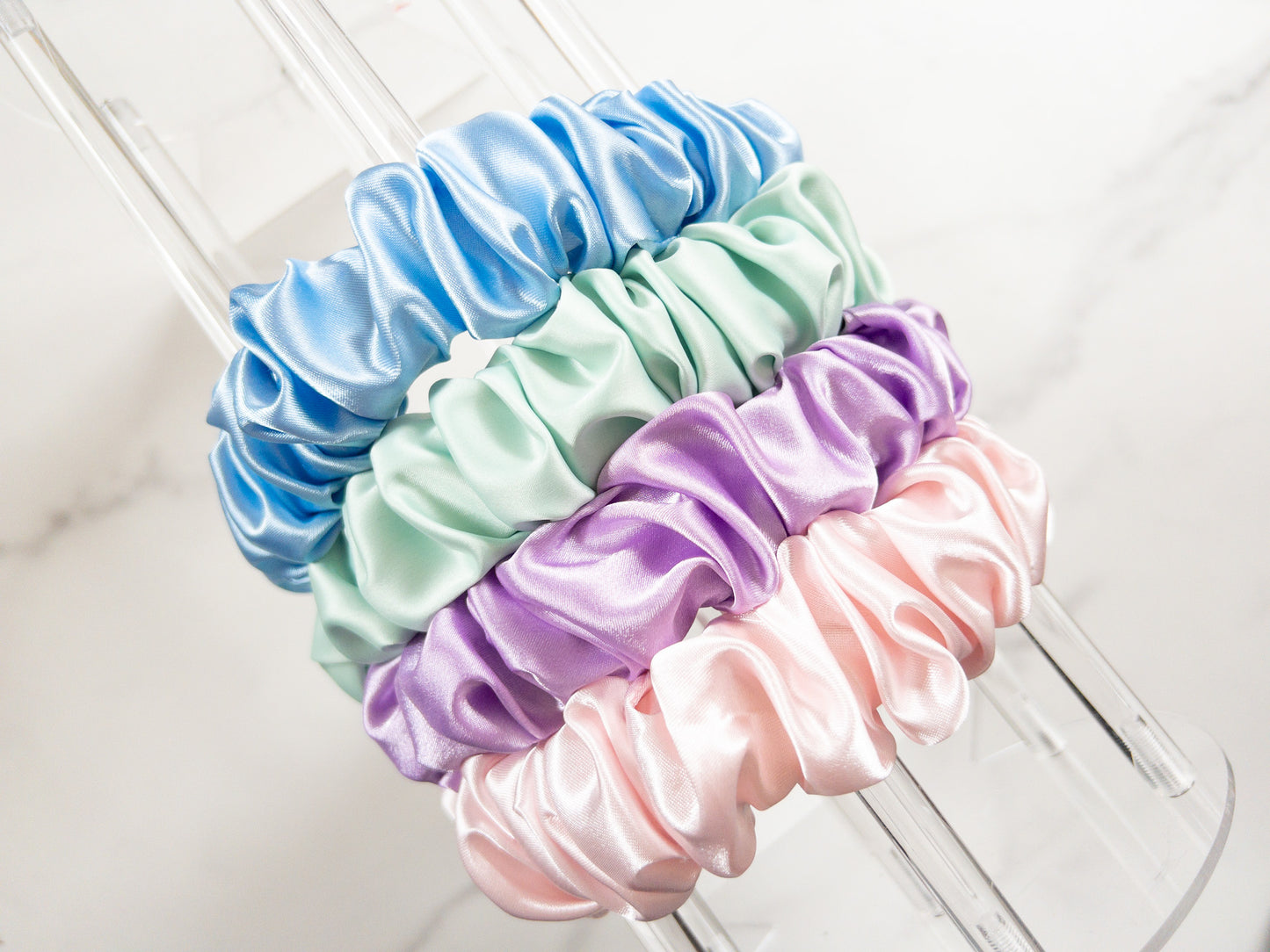 Satin Scrunchie Headbands