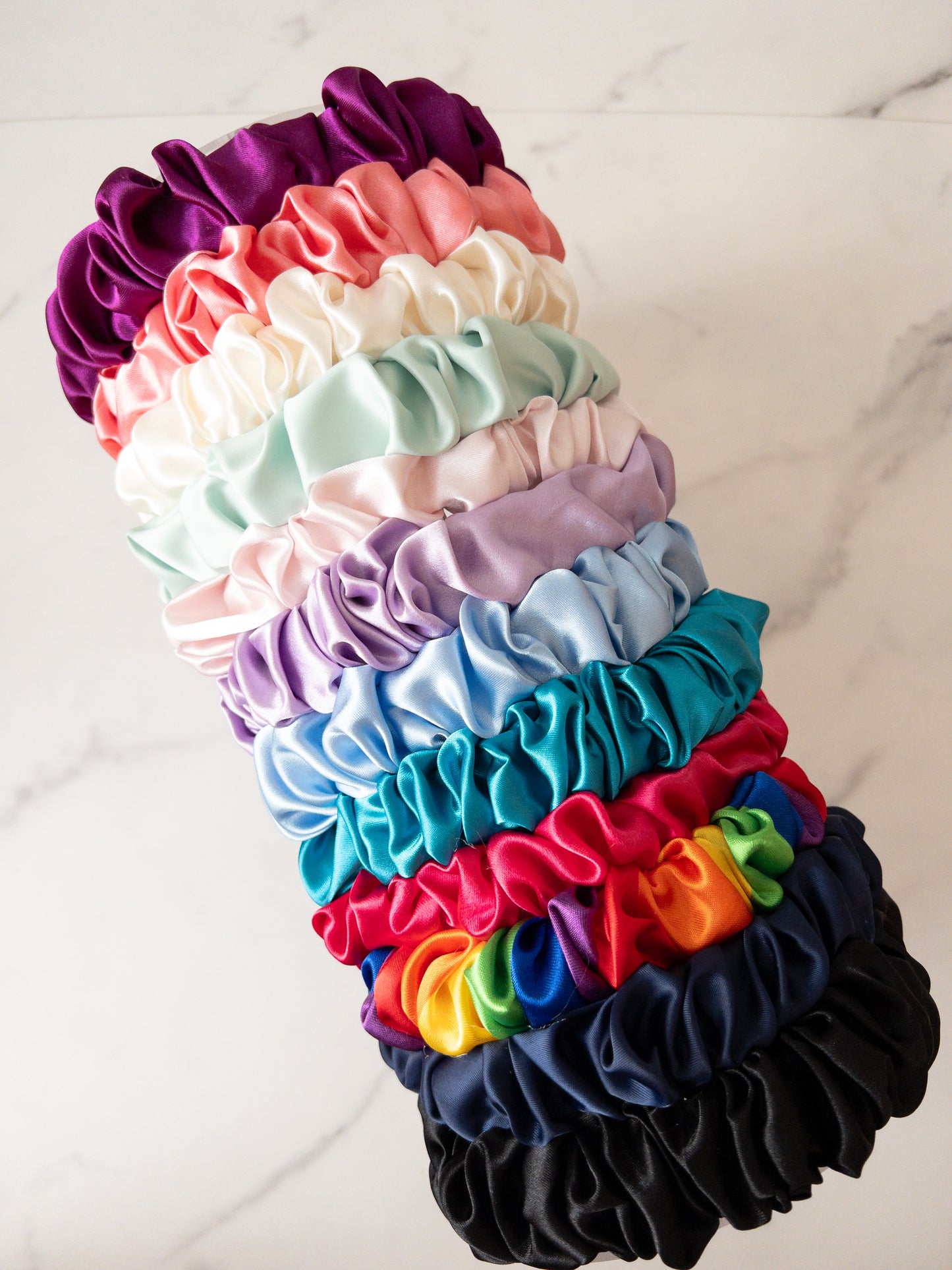 Satin Scrunchie Headbands