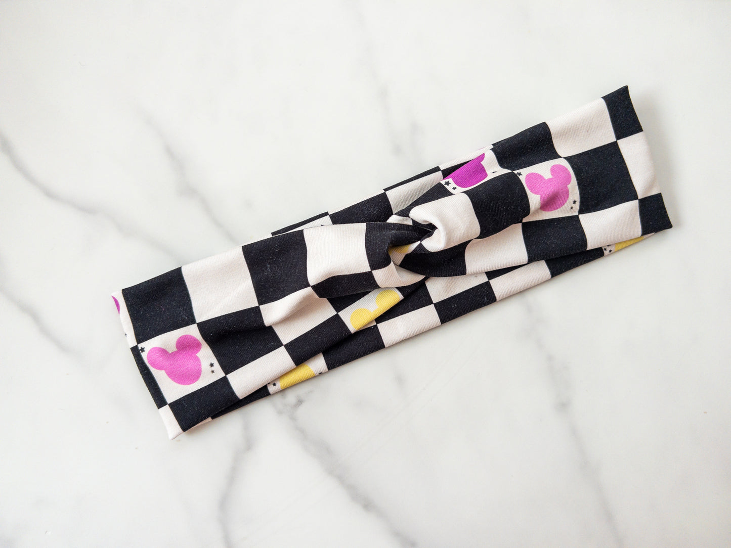 Checkered Magic Stretch Twist Headband