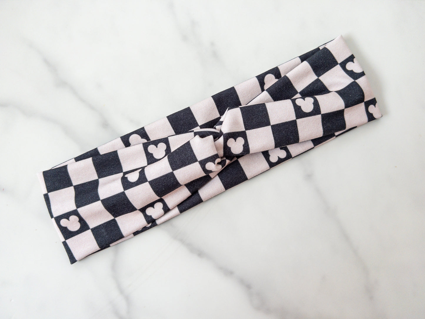 Checkered Magic Stretch Twist Headband