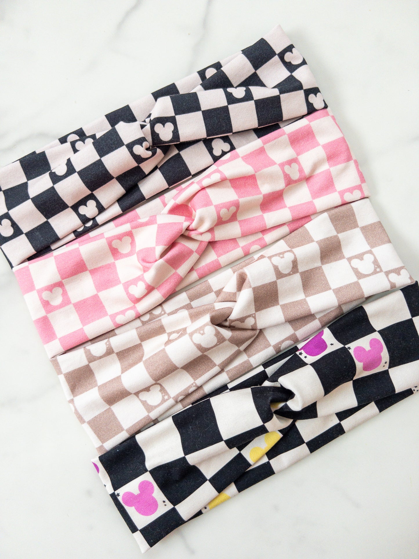 Checkered Magic Stretch Twist Headband