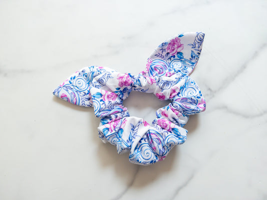 Glass Slippers Bow Scrunchie