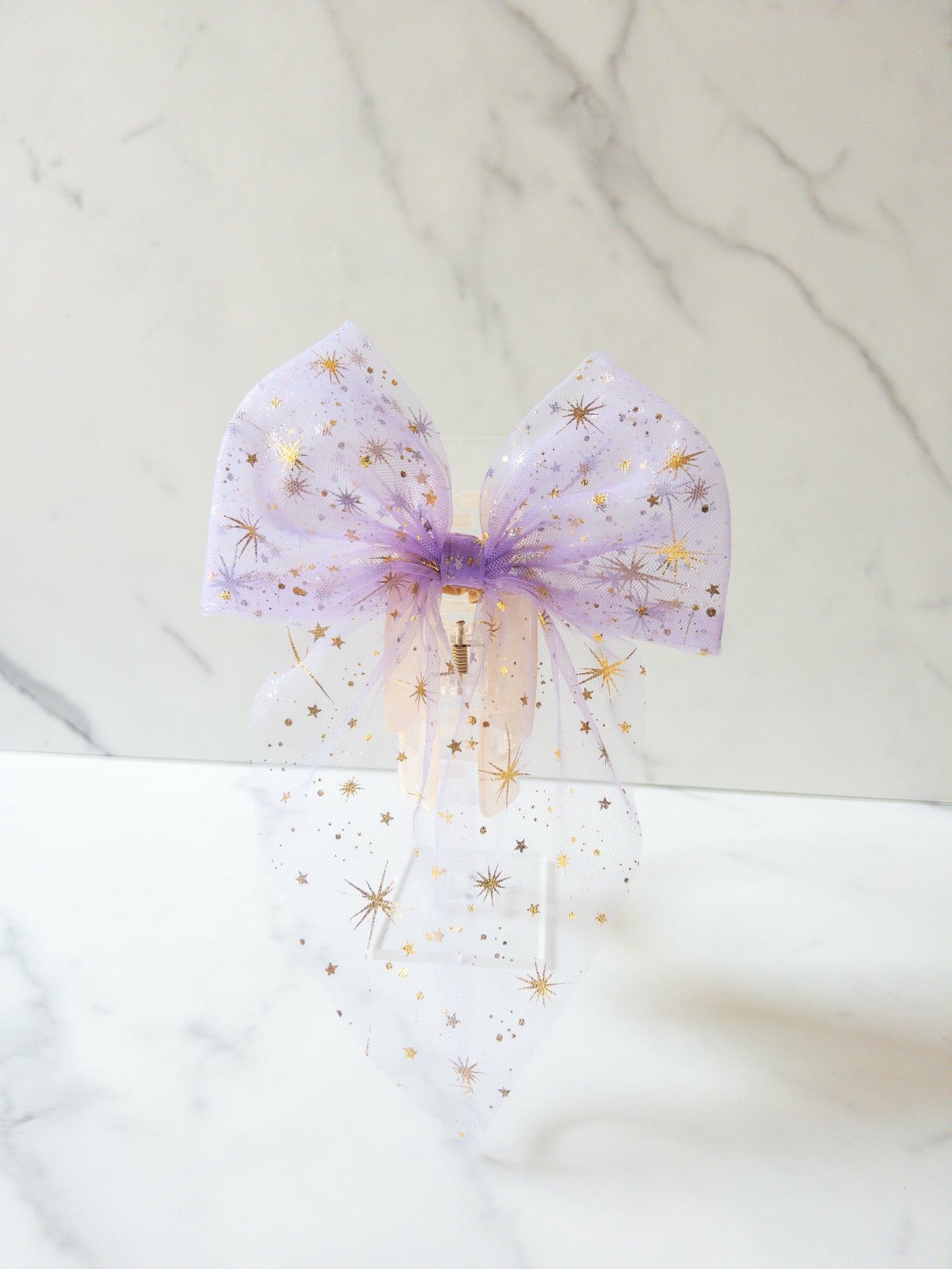 Pixie Dust Bow Claw Clip