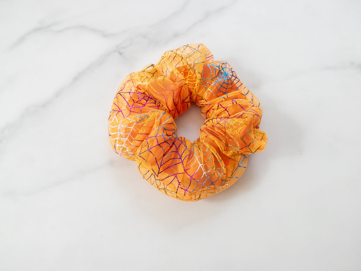 Spiderweb Tulle Scrunchie