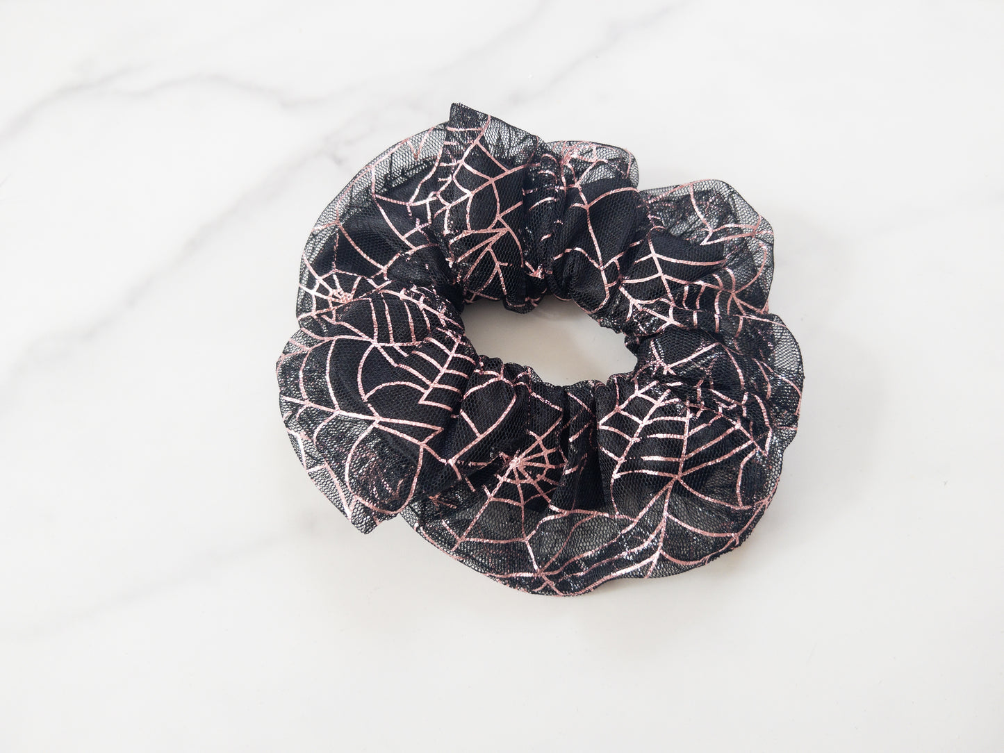 Spiderweb Tulle Scrunchie