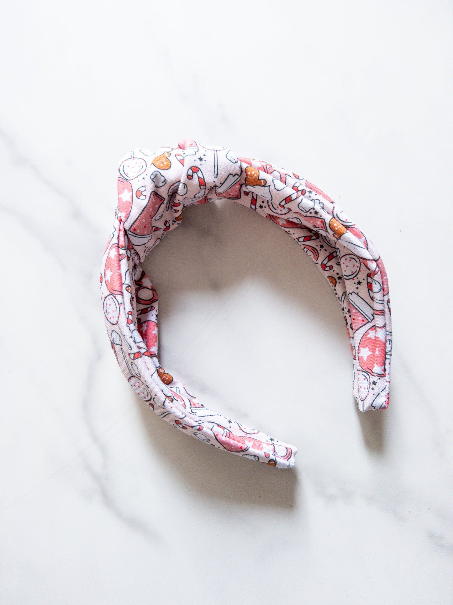 Pink Peppermint Top Knot Headband