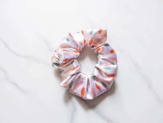 Satin Christmas Lights Scrunchie