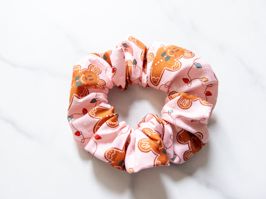 Pink Gingerbread Magic Scrunchie