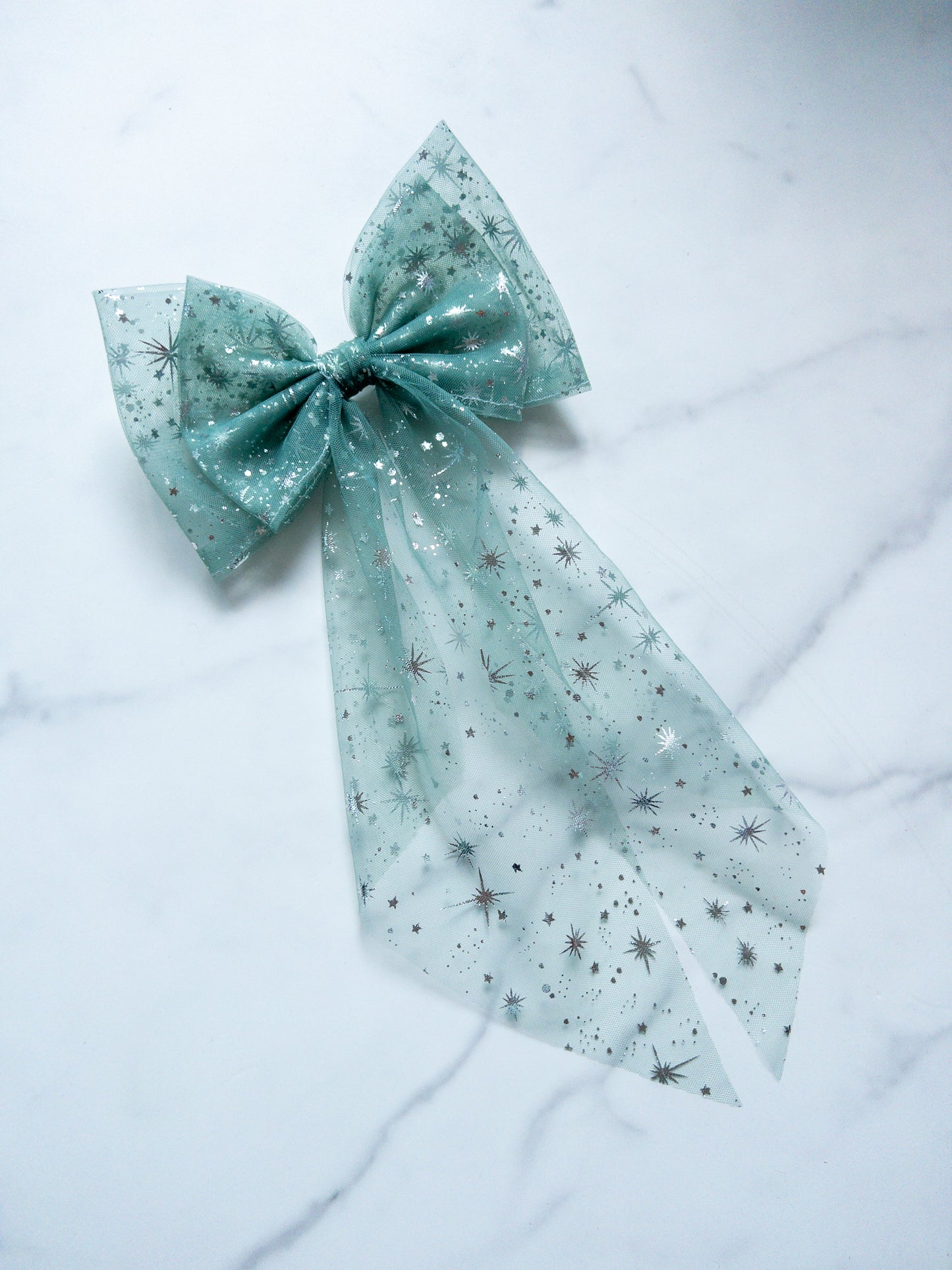 Seasonal Pixie Dust Tulle Hair Bow