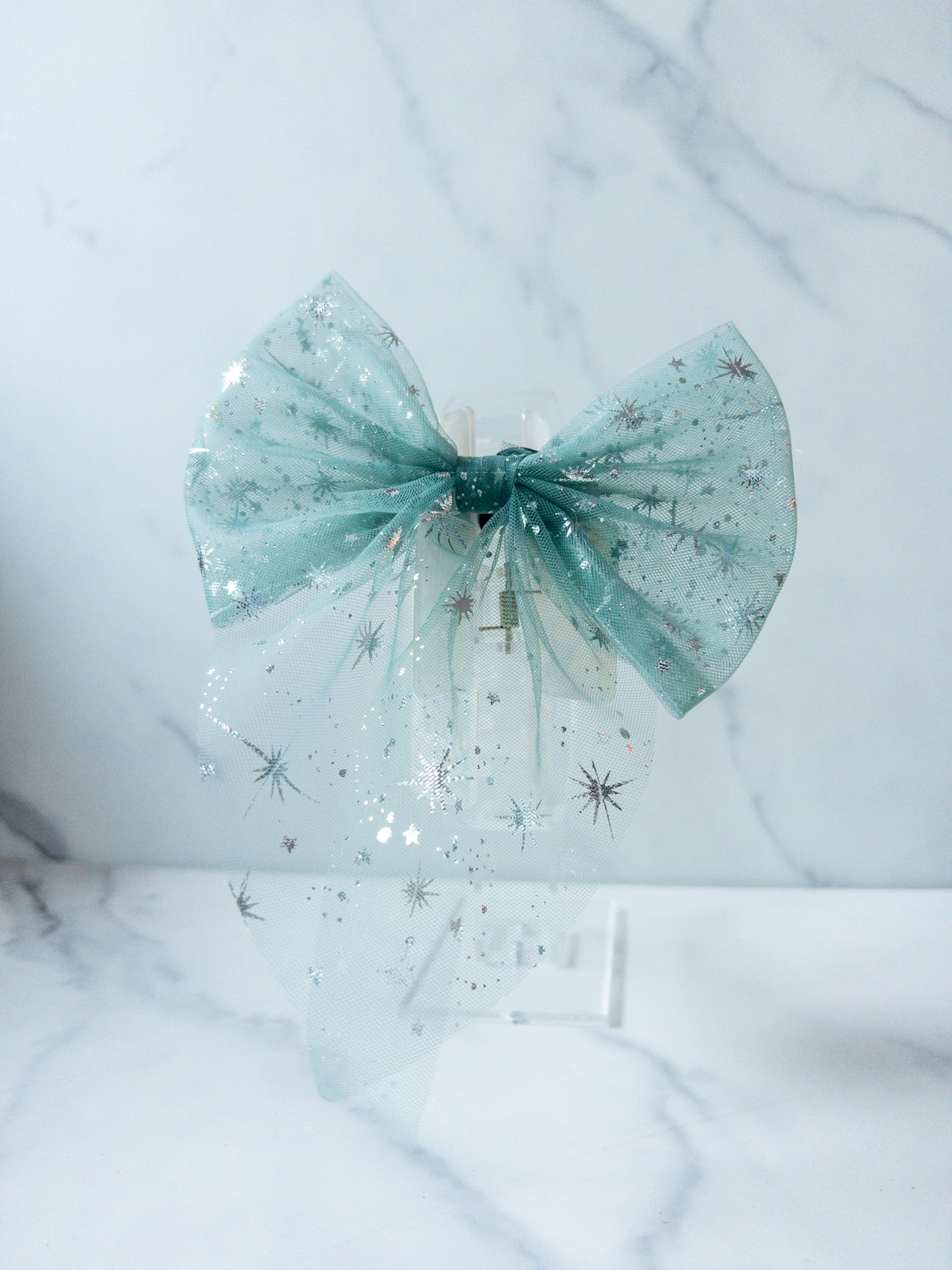 Seasonal Pixie Dust Bow Claw Clip