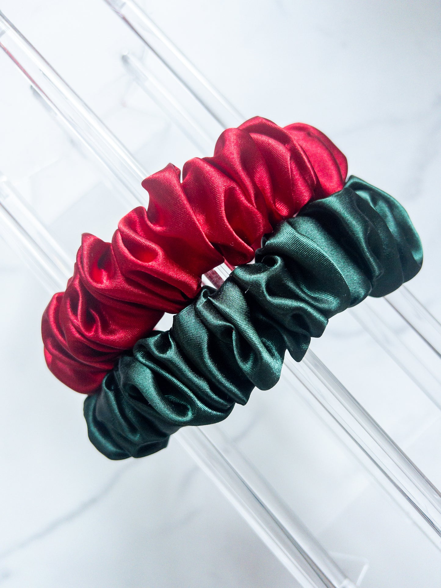 Seasonal Satin Scrunchie Headbands