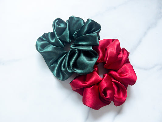 Seasonal Satin Scrunchies