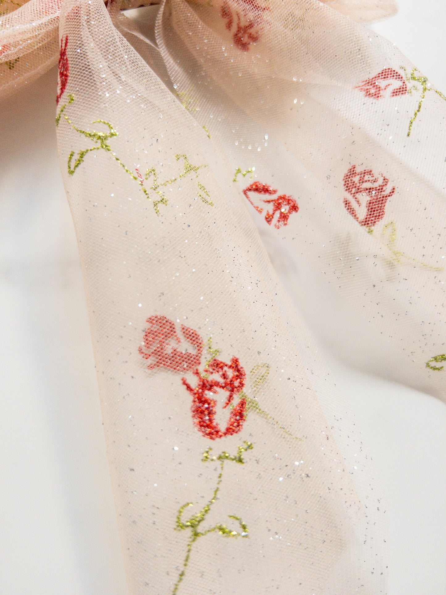 Enchanted Rose Tulle Hair Bow