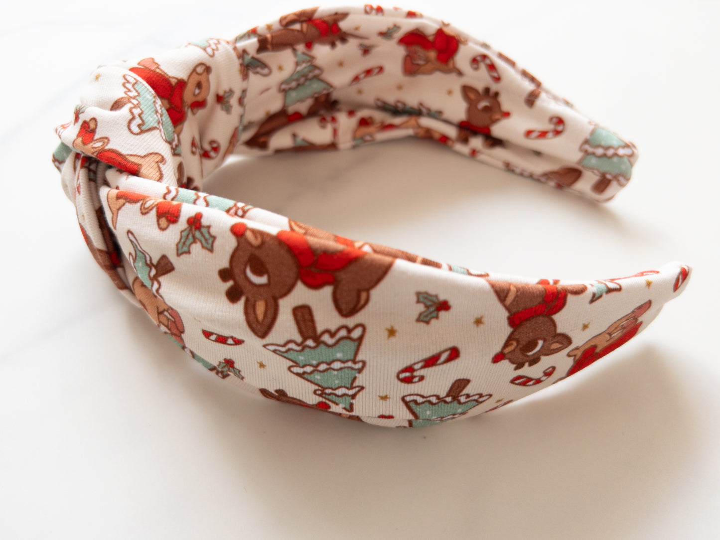 Famous Reindeer Top Knot Headband