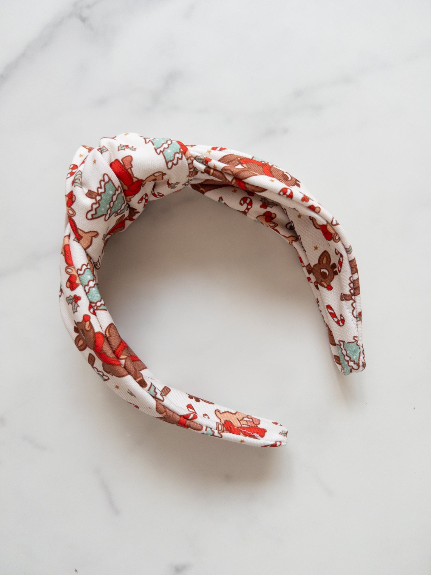 Famous Reindeer Top Knot Headband