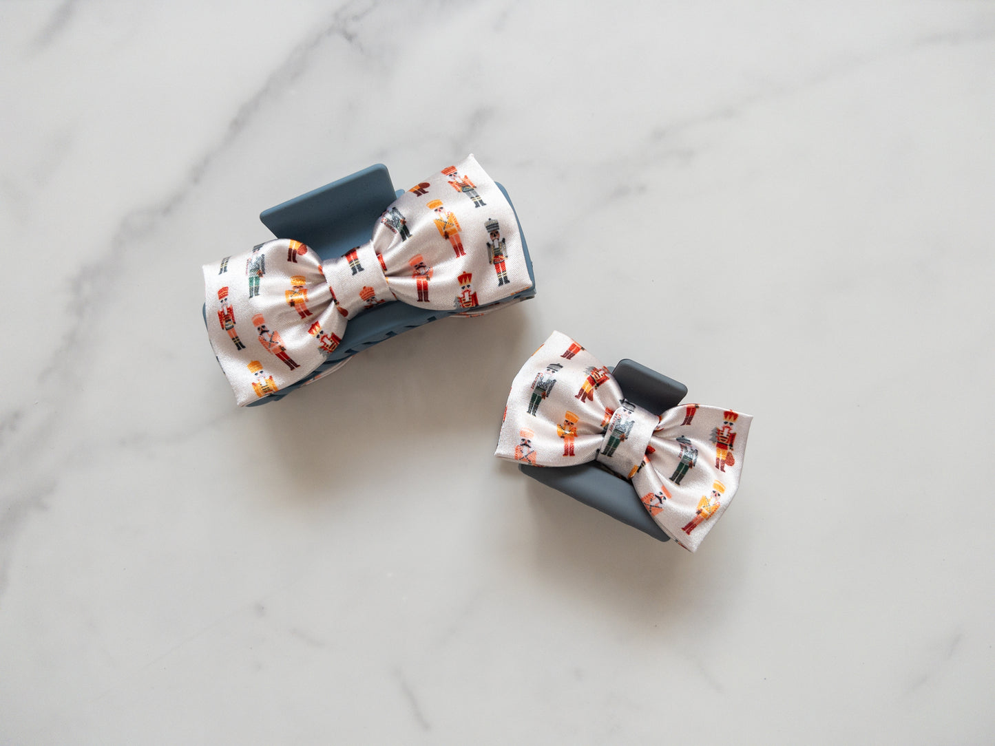 Nutcracker Suite Satin Bow Claw Clip