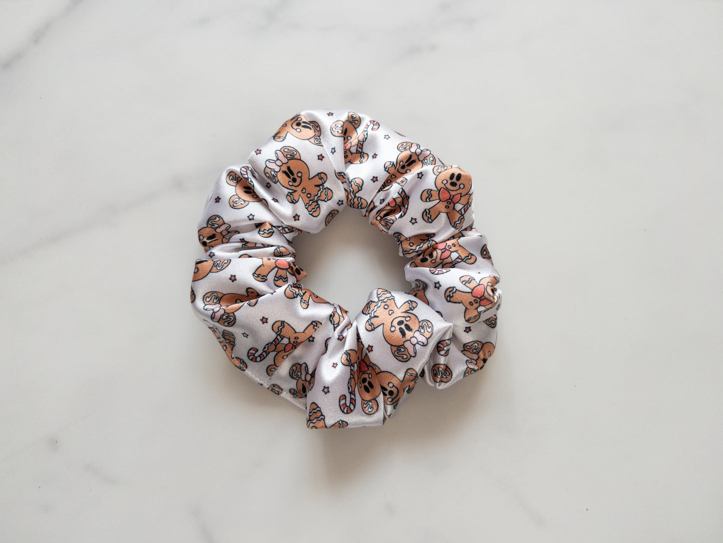 Satin Ginger Mouse Scrunchie