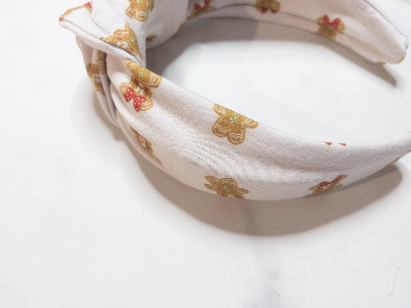 Neutral Gingerbread Top Knot Headband