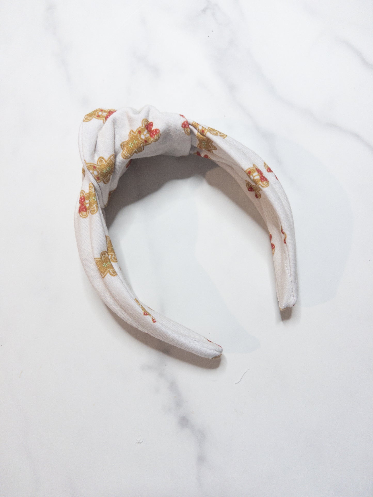 Neutral Gingerbread Top Knot Headband