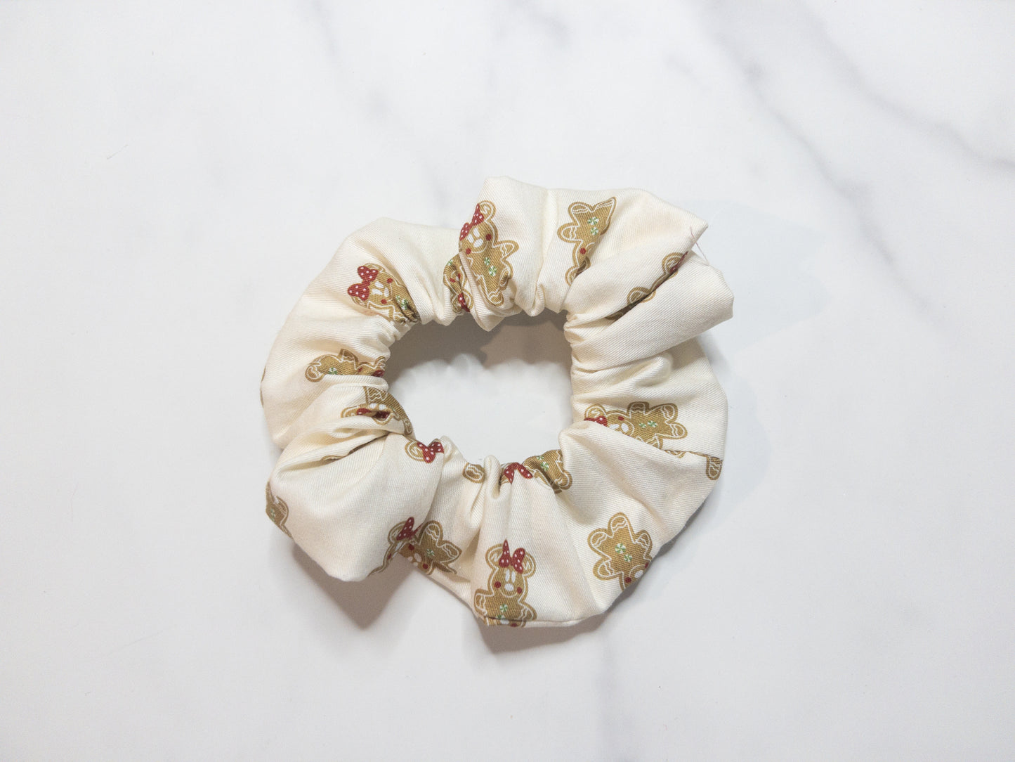 Neutral Gingerbread Scrunchie