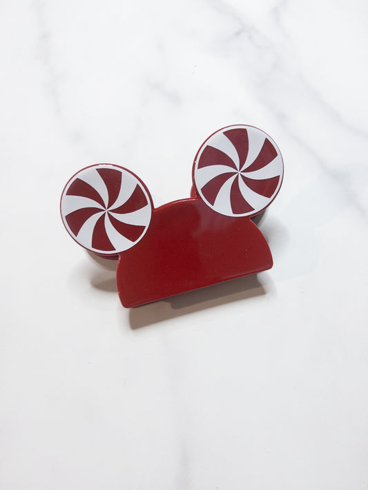 Peppermint Mousey Claw Clip