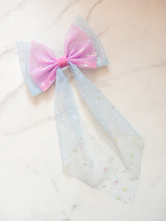 Miracles Take A Little Time Pixie Dust Tulle Hair Bow