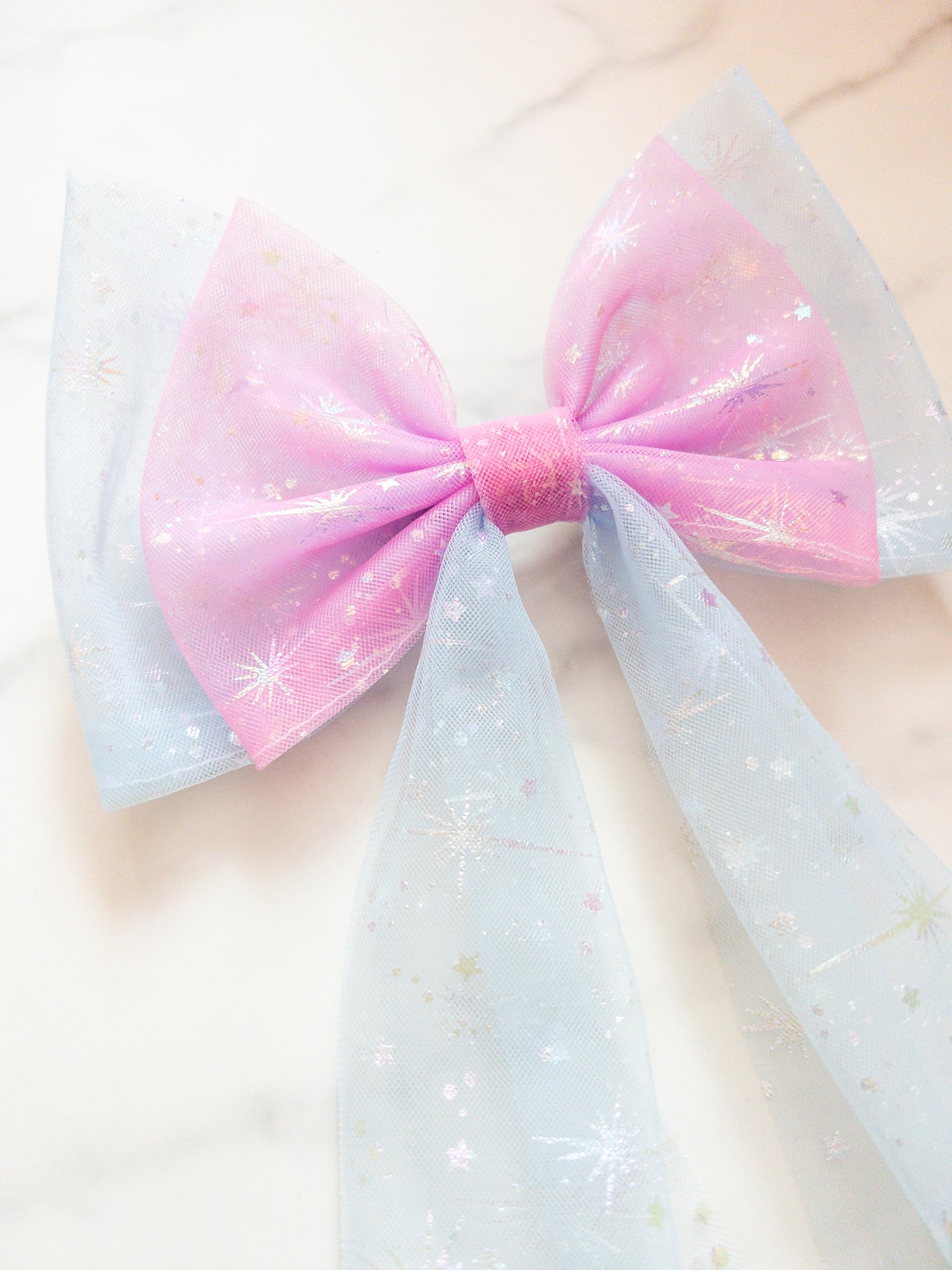 Miracles Take A Little Time Pixie Dust Tulle Hair Bow