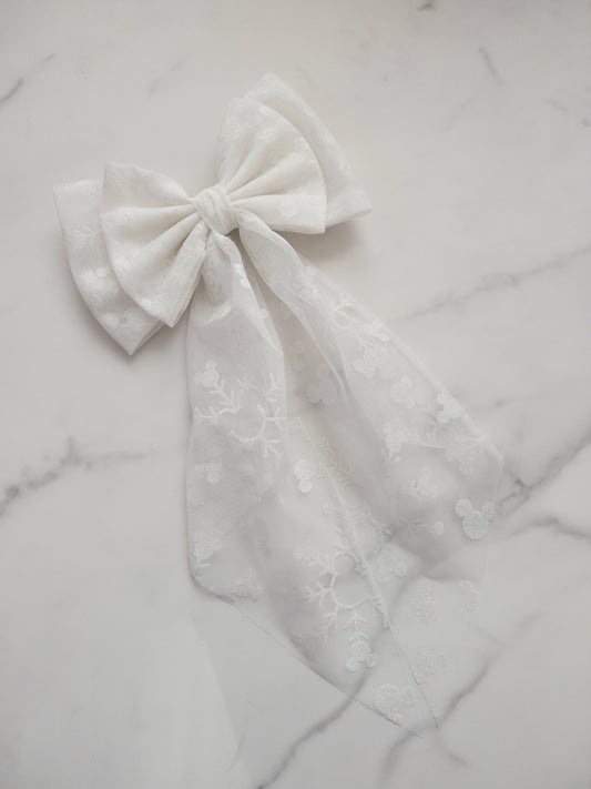 Mouseflakes Tulle Hair Bow