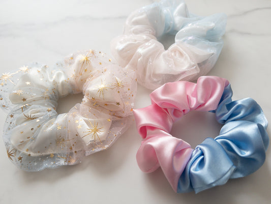 Make It Pink Make It Blue Scrunchies