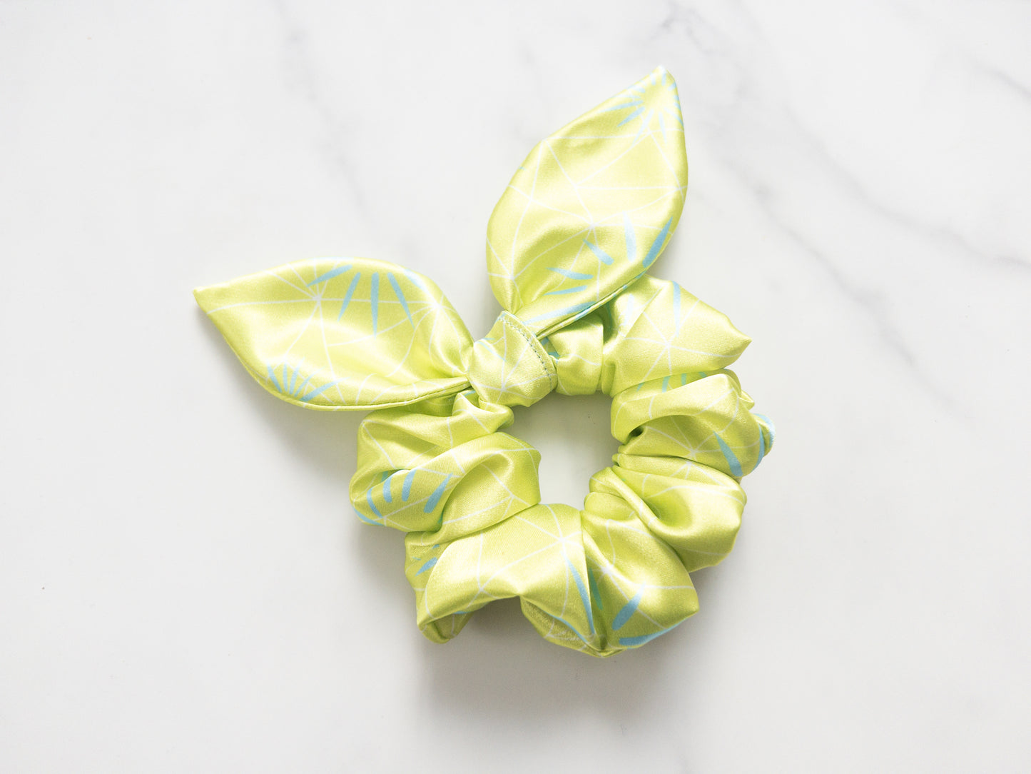 Satin Find The Fun Bow Scrunchie