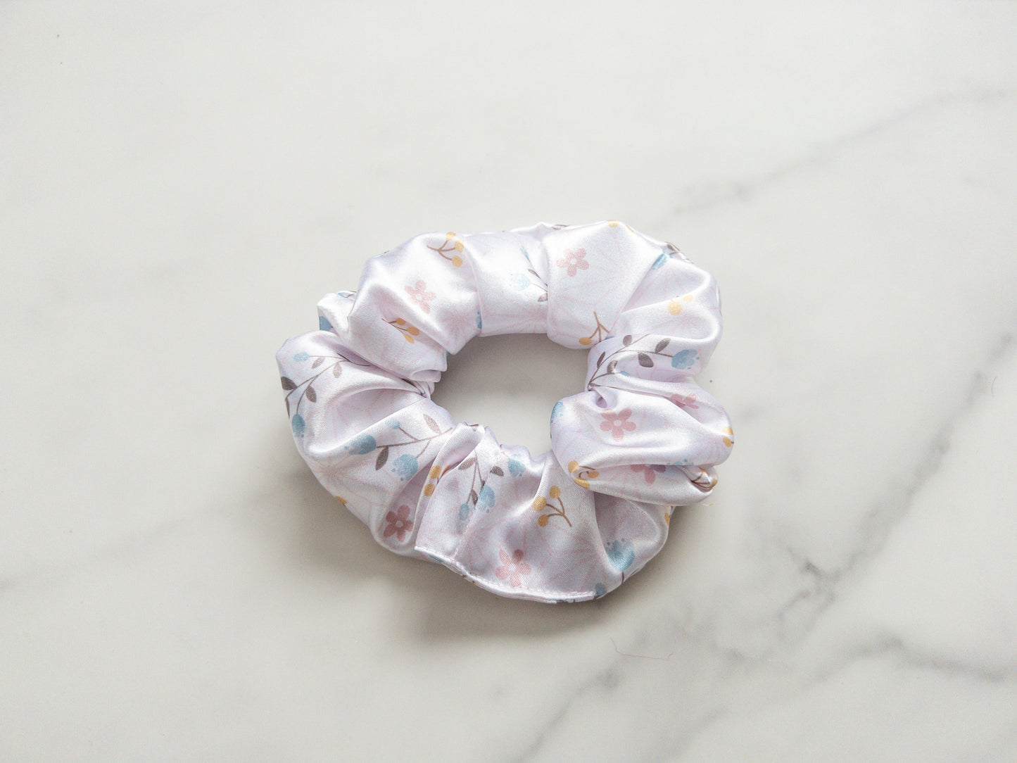 Satin Garden Festival Scrunchie