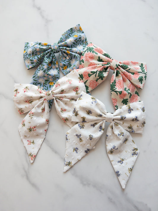 Floral Clara Bows