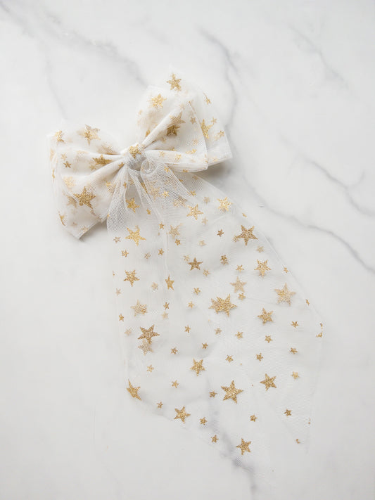 Wishing Star Tulle Hair Bow