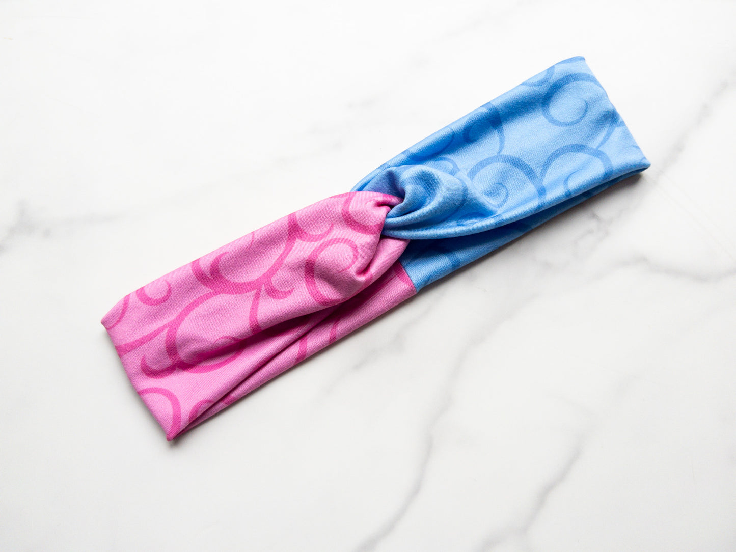 Make It Pink Make It Blue Stretch Twist Headband