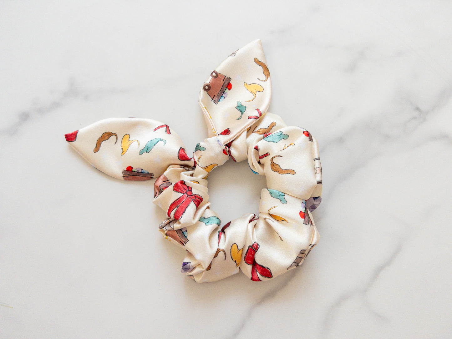 Satin Fairest One Bow Scrunchie