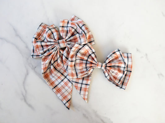 Spooky Plaid Eloise Bow