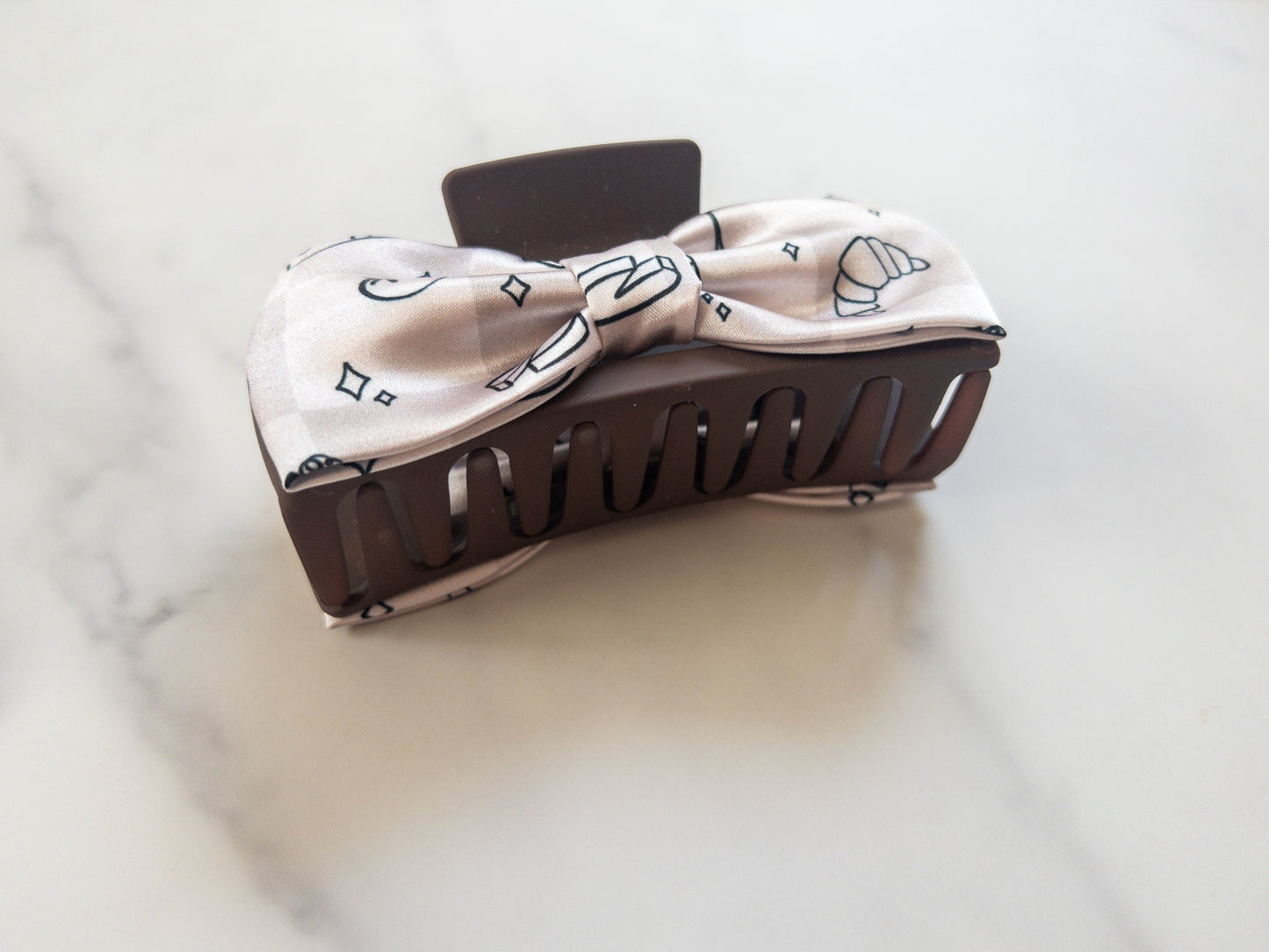 Little Chef Festival Satin Bow Claw Clip