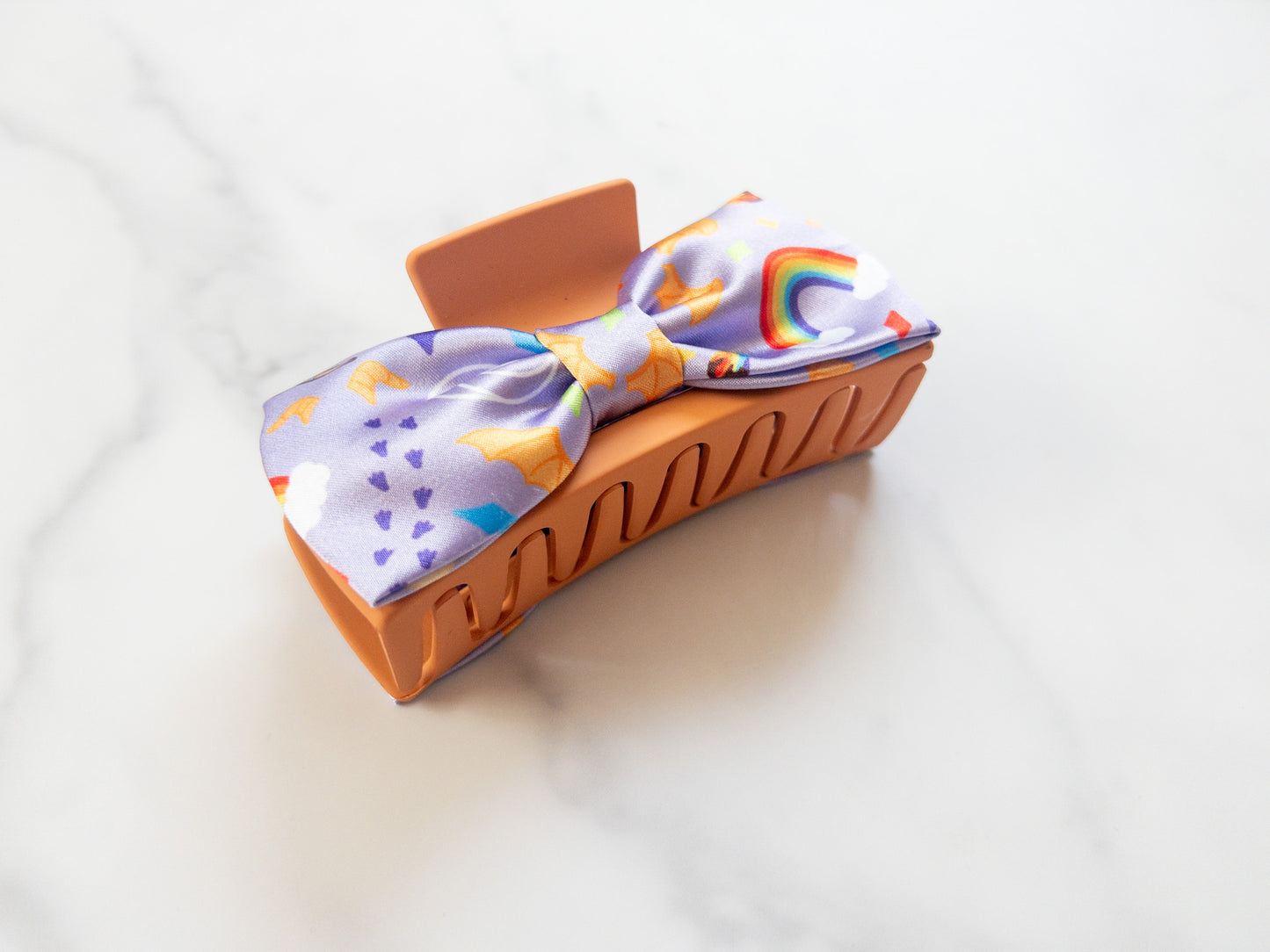 Imagination Satin Bow Claw Clip
