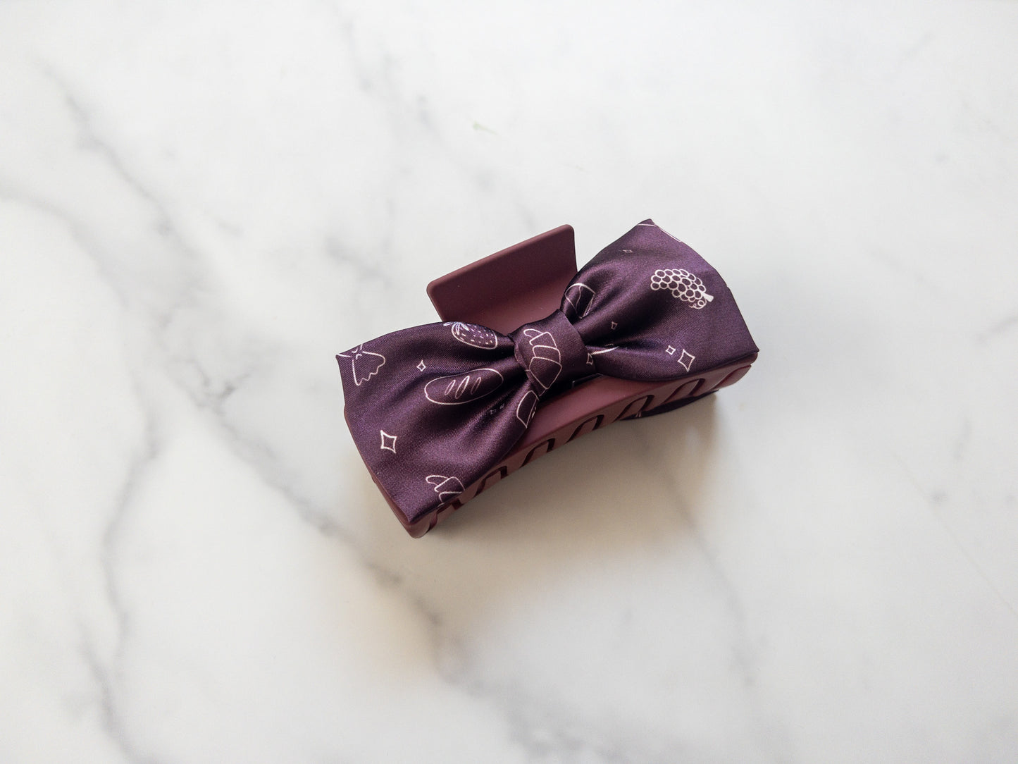 Little Chef Festival Satin Bow Claw Clip