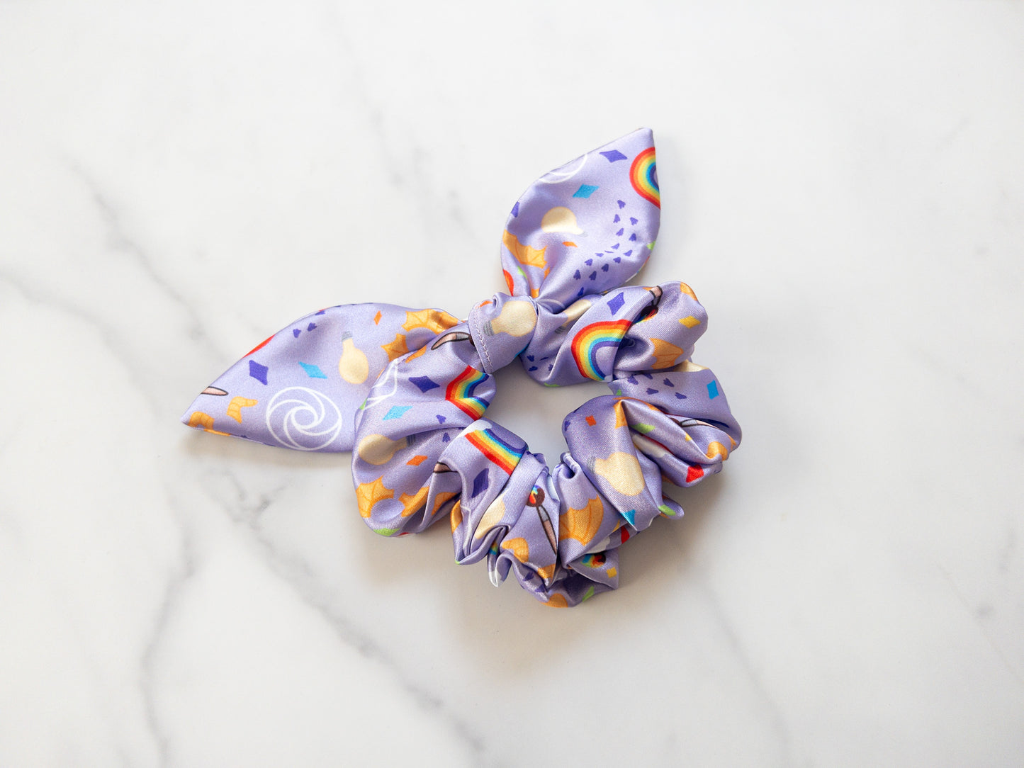 Satin Imagination Bow Scrunchie