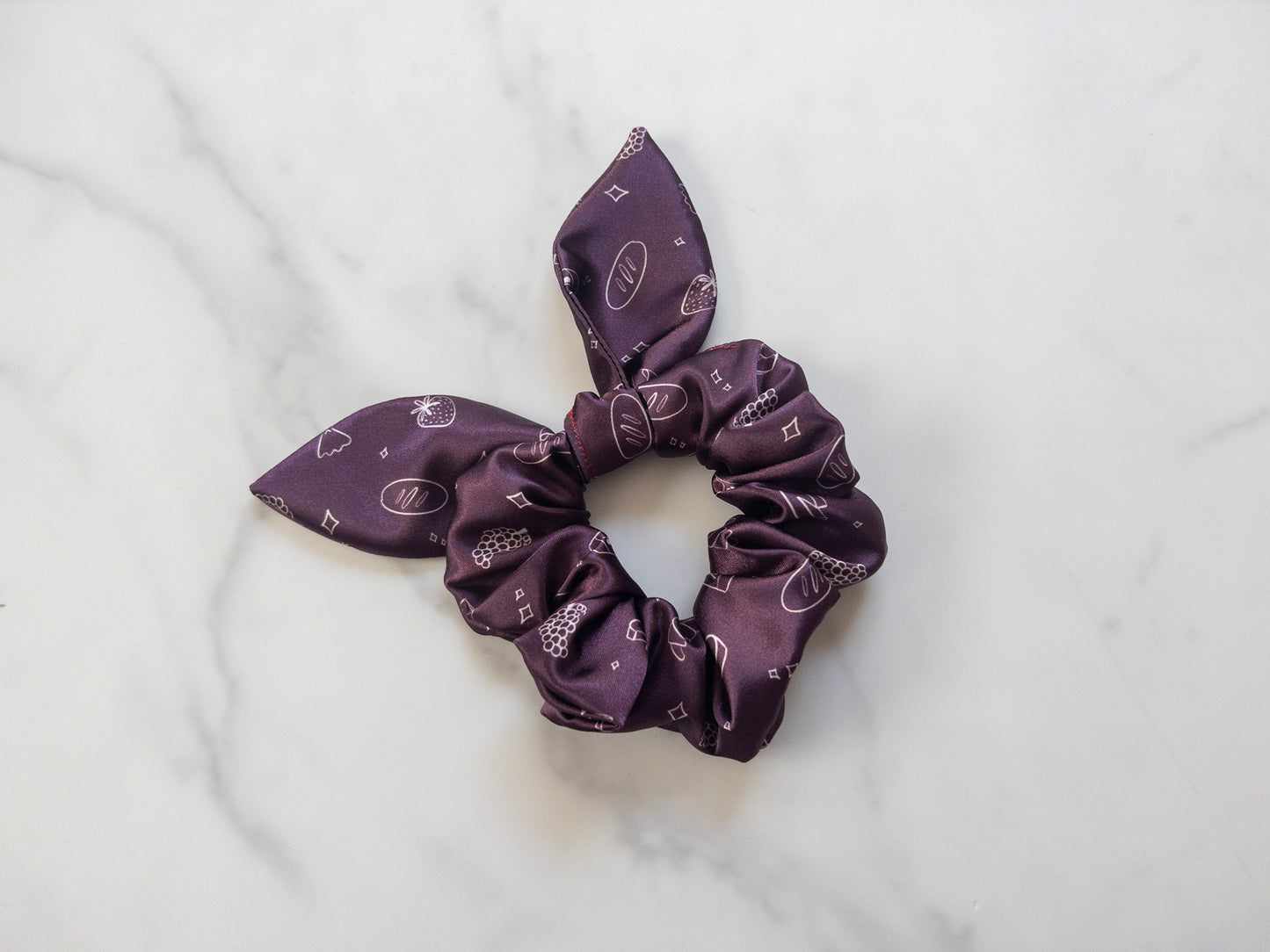 Satin Little Chef Festival Bow Scrunchie