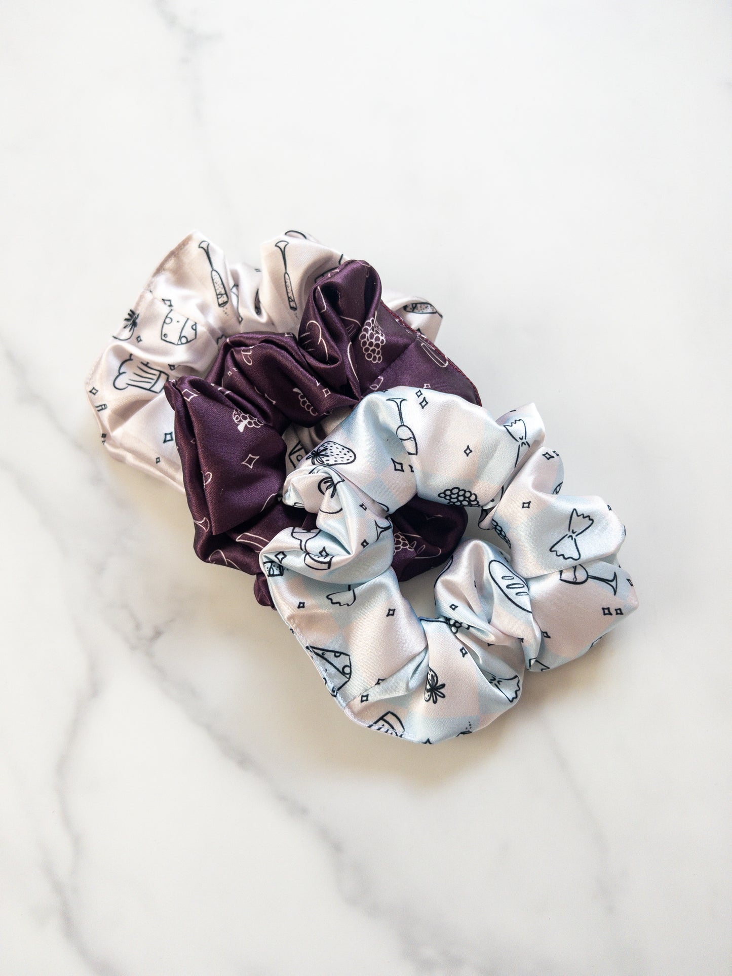 Satin Little Chef Festival Scrunchie