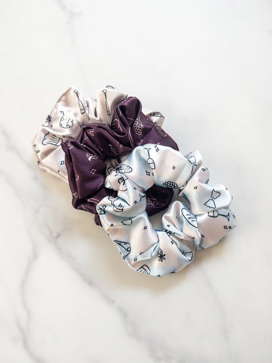 Satin Little Chef Festival Scrunchie