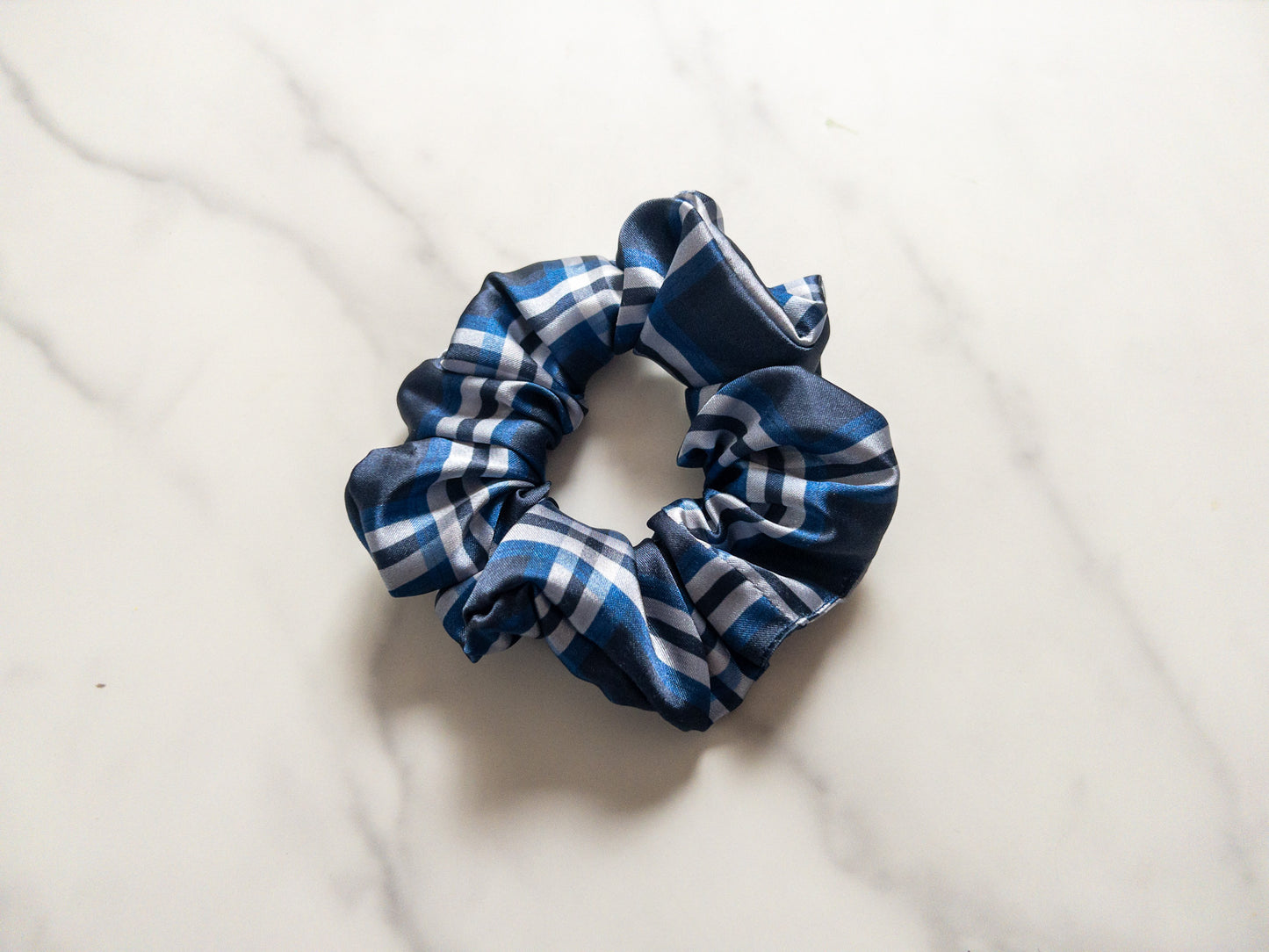 Satin Chilton Plaid Scrunchie
