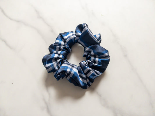 Satin Chilton Plaid Scrunchie