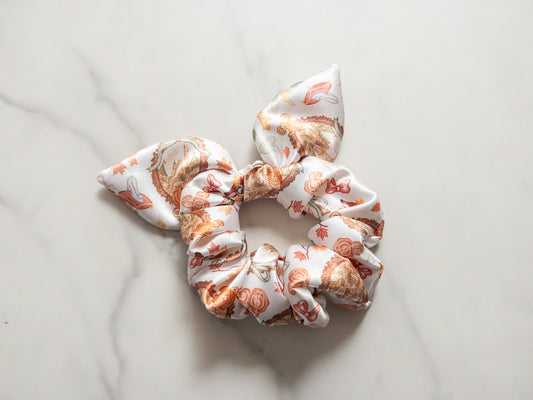 Satin Kingdom Of Autumn Bow Scrunchie