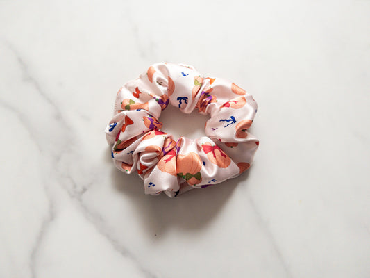 Satin Coquette Pumpkins Scrunchie