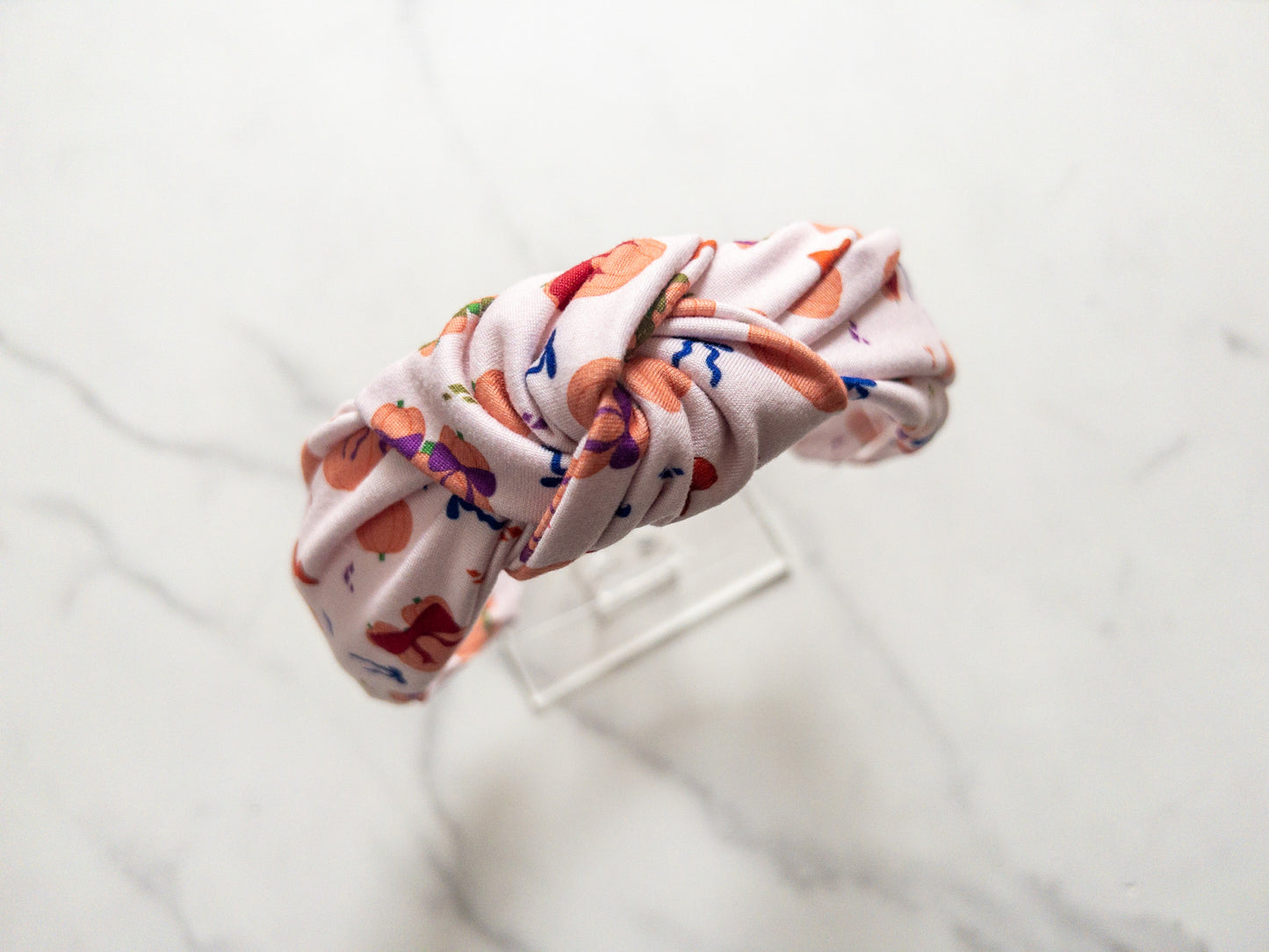 Coquette Pumpkins Top Knot Headband