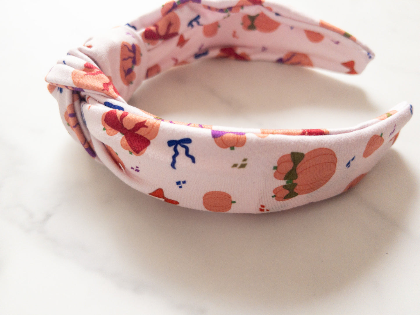 Coquette Pumpkins Top Knot Headband