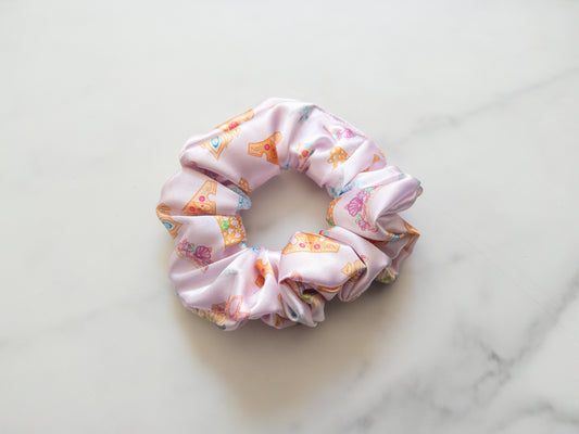 Satin Princess Tiaras Scrunchie